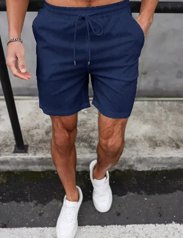 Pantaloni scurti SHEIN, bleumarin