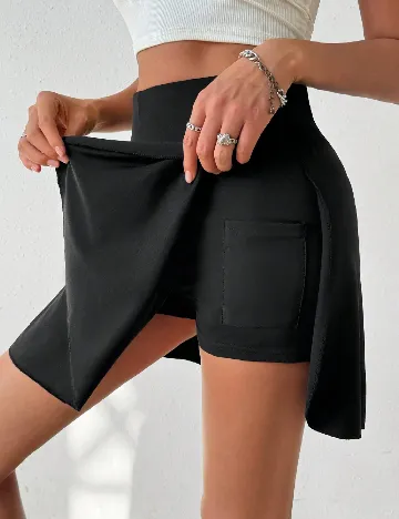 Fusta pantalon SHEIN, negru