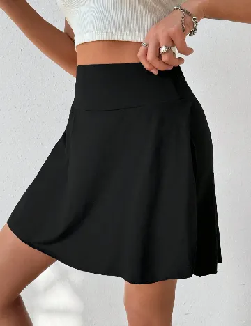 Fusta pantalon SHEIN, negru