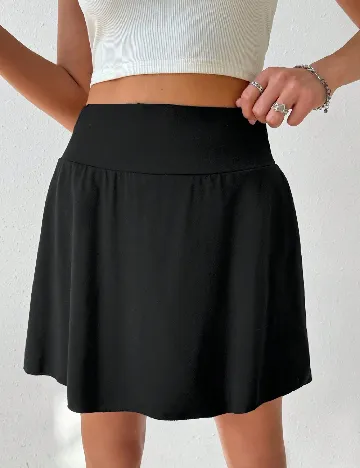 Fusta pantalon SHEIN, negru