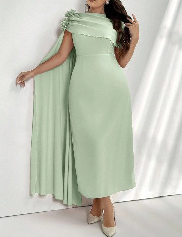 Rochie lunga SHEIN CURVE, verde