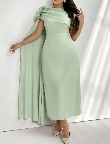 Rochie lunga SHEIN CURVE, verde