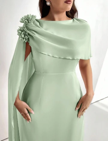 Rochie lunga SHEIN CURVE, verde