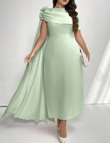 Rochie lunga SHEIN CURVE, verde
