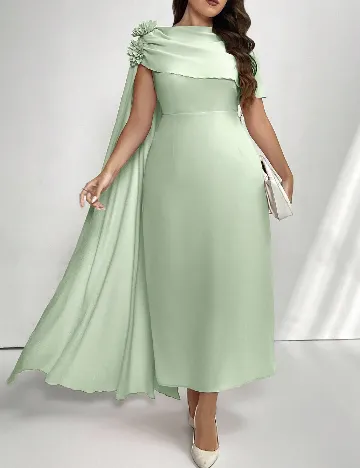 Rochie lunga SHEIN CURVE, verde