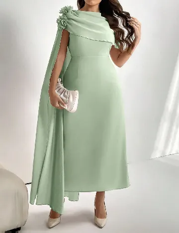 Rochie lunga SHEIN CURVE, verde