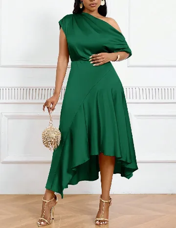 Rochie medie SHEIN CURVE, verde