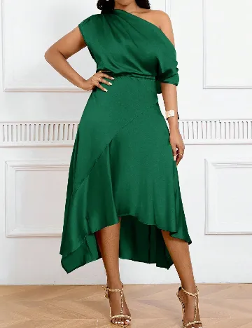 Rochie medie SHEIN CURVE, verde
