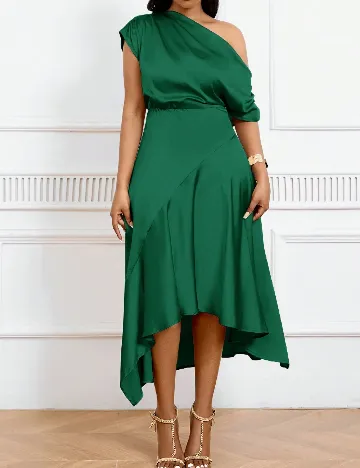 Rochie medie SHEIN CURVE, verde