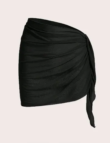 Fusta de plaja SHEIN, negru