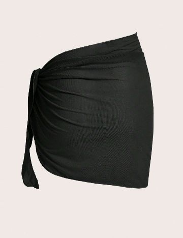 Fusta de plaja SHEIN, negru