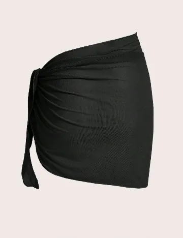 Fusta de plaja SHEIN, negru