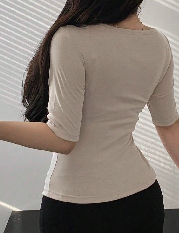 Tricou Dazy, bej