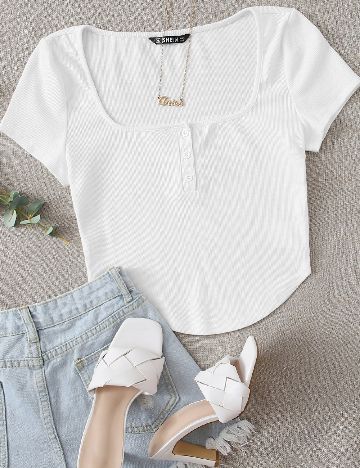 Tricou SHEIN, alb
