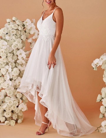 Rochie lunga Ever-Pretty, alb