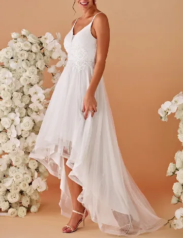 Rochie lunga Ever-Pretty, alb