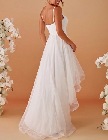 Rochie lunga Ever-Pretty, alb