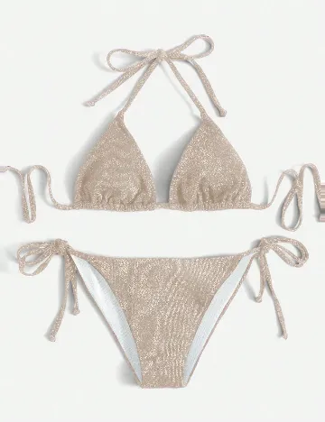 Costum de baie SHEIN, crem