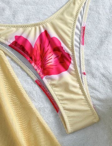 Costum de baie SHEIN, galben