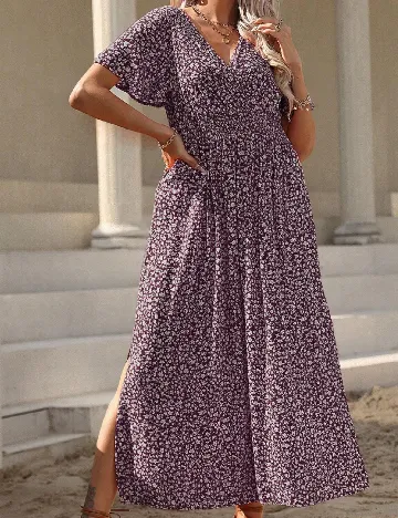 Rochie lunga SHEIN CURVE, pruna