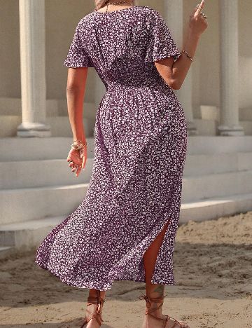 Rochie lunga SHEIN CURVE, pruna