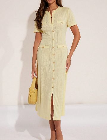 Rochie medie SHEIN, galben