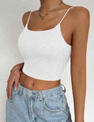Top SHEIN, alb