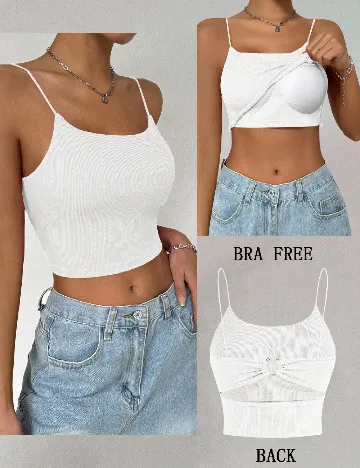 Top SHEIN, alb