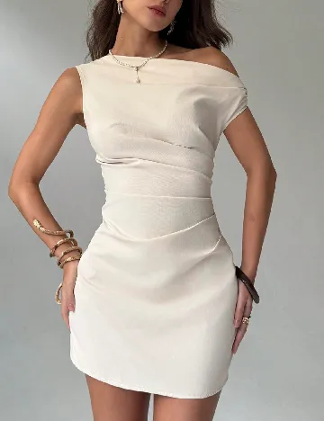 Rochie scurta SHEIN, crem