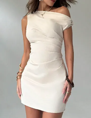 Rochie scurta SHEIN, crem