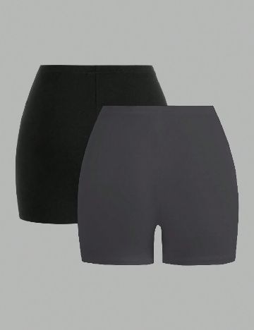 Set colanti 2 perechi SHEIN CURVE, negru/gri