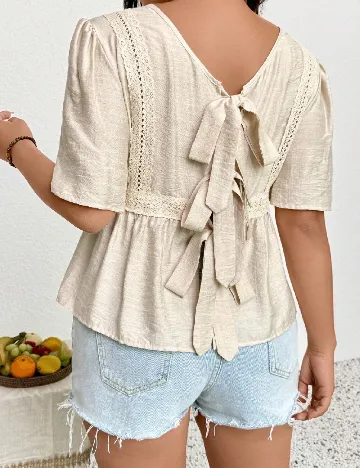 Bluza SHEIN CURVE, crem