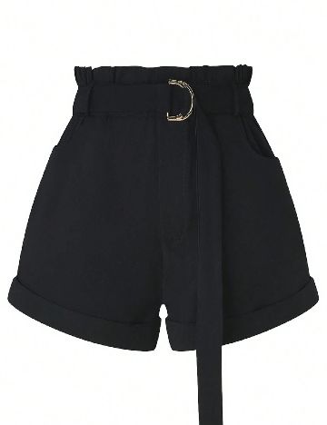 Pantaloni scurti SHEIN CURVE, negru