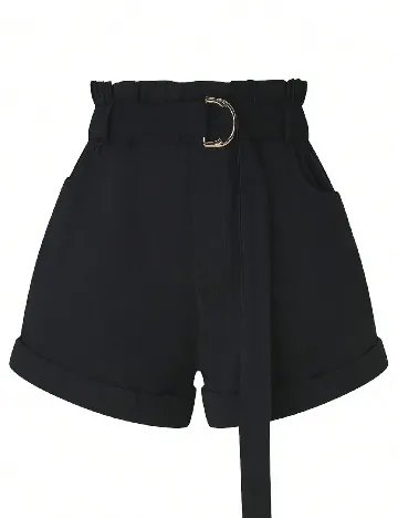 Pantaloni scurti SHEIN CURVE, negru