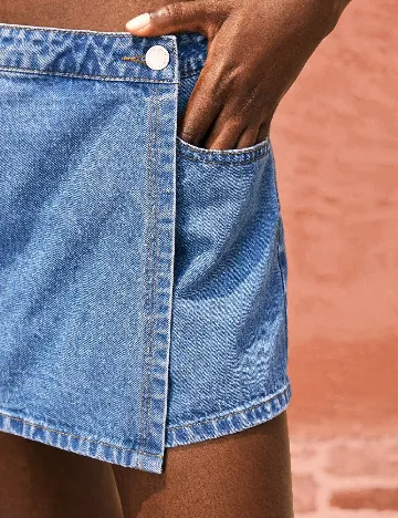 Fusta pantalon SHEIN, albastru