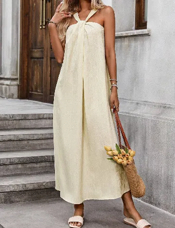 Rochie lunga SHEIN, crem