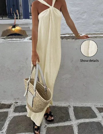 Rochie lunga SHEIN, crem