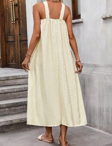 Rochie lunga SHEIN, crem