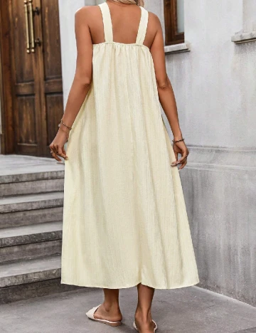 Rochie lunga SHEIN, crem