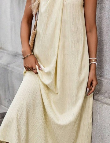 Rochie lunga SHEIN, crem