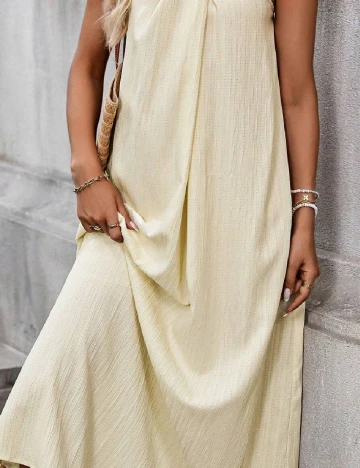 Rochie lunga SHEIN, crem