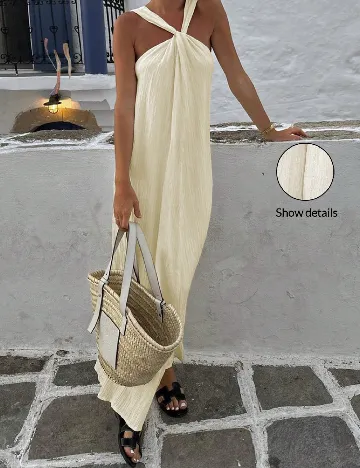 Rochie lunga SHEIN, crem