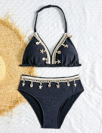 Costum de baie Shein Kids, negru