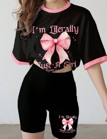 Compleu Shein Kids, negru