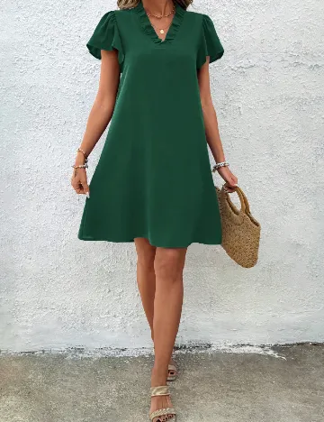 Rochie scurta Emery Rose, verde