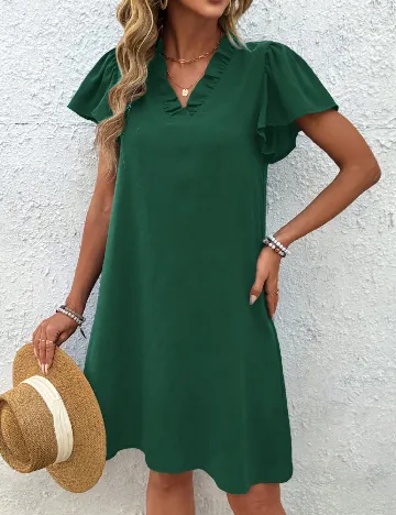 Rochie scurta Emery Rose, verde