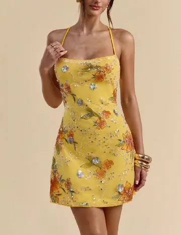 Rochie scurta SHEIN, galben