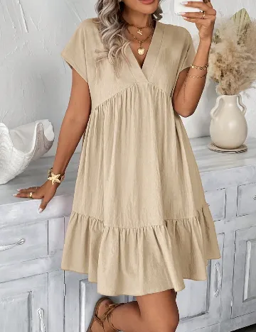 Rochie scurta SHEIN, crem