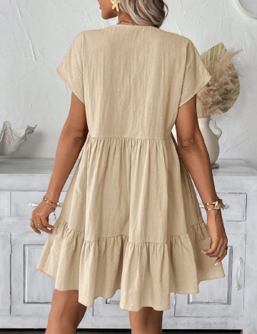 Rochie scurta SHEIN, crem