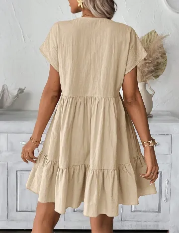 Rochie scurta SHEIN, crem